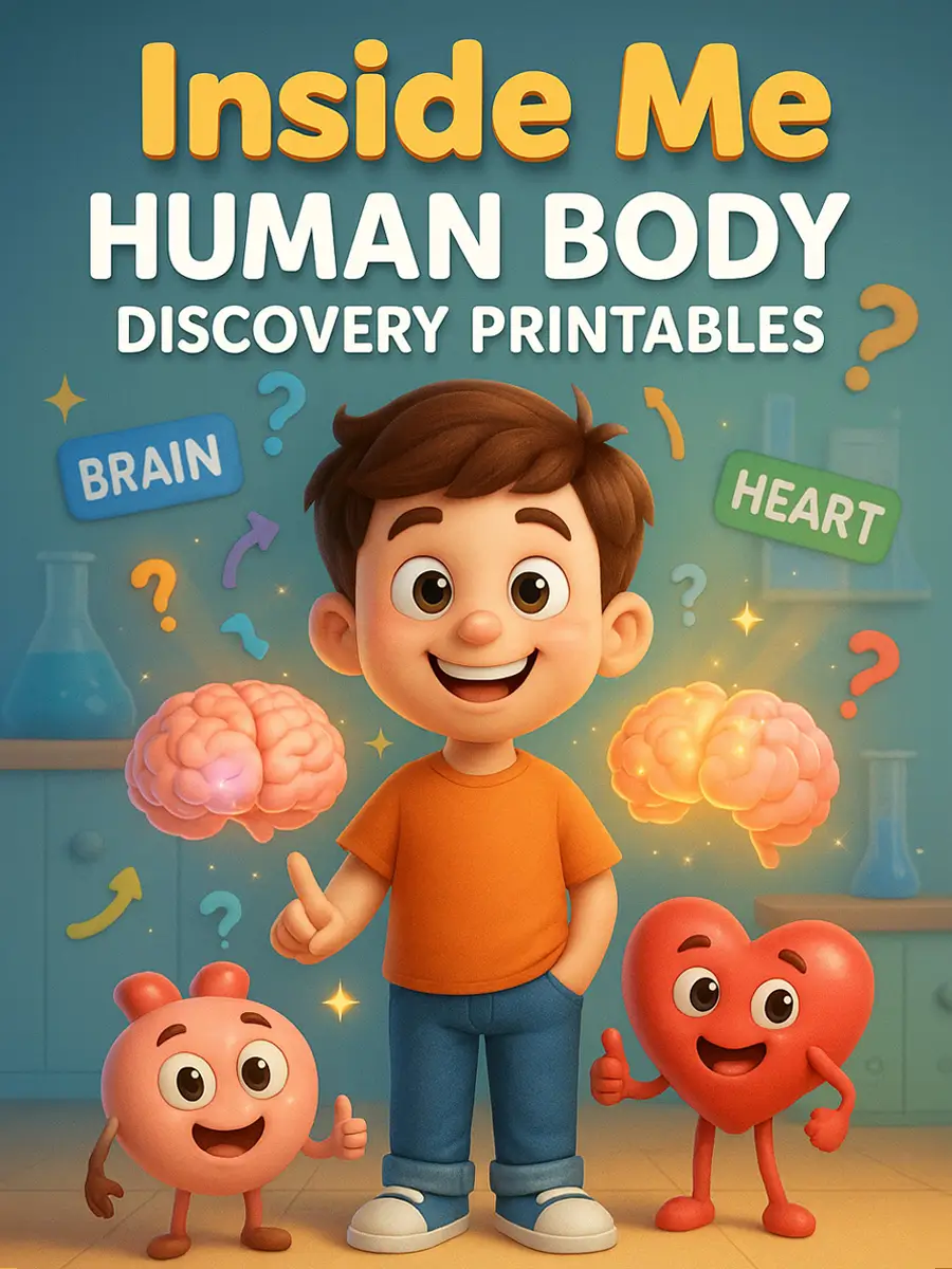 Inside Me - Human Body Discovery Printables (240 Pages)