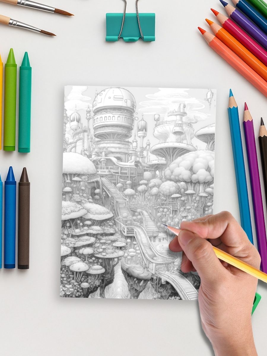 Tomorrow’s Fairyland – 100 Futuristic Fairy House Pages - Image 5