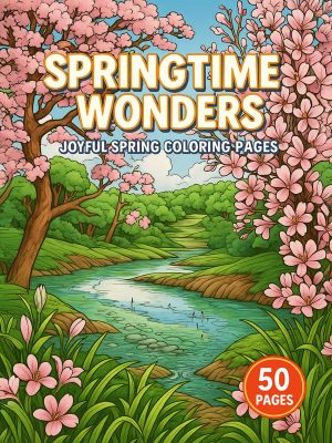 Springtime Wonders – 50 Joyful Coloring Pages
